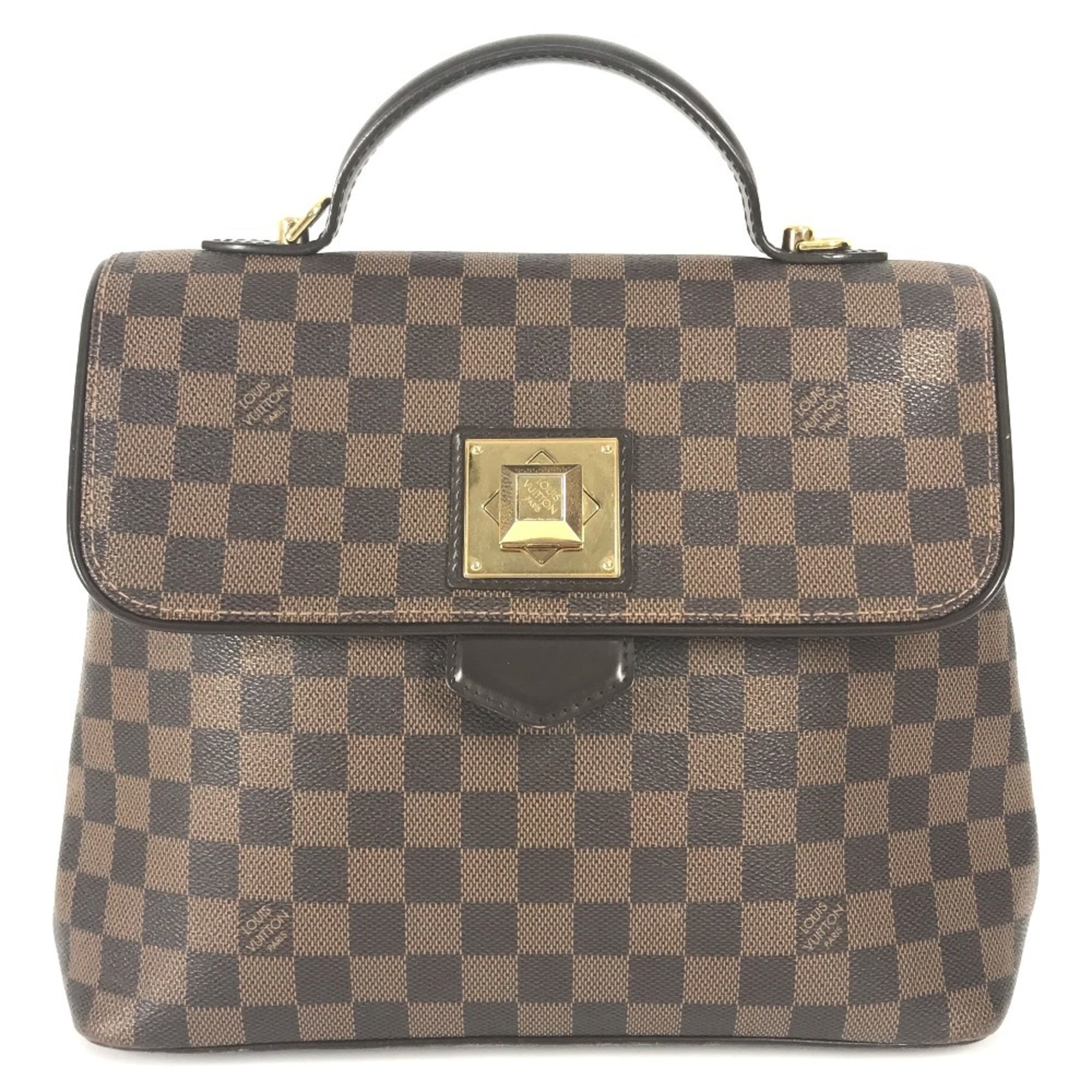 Pre-Owned LOUIS VUITTON N41168 Damier Bergamo MM Shoulder Bag Handbag Canvas Women's... (Good)