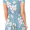 thumbnail image 5 of Vestido suelto de manga corta para mujer (vestido informal largo con bolsillos), 5 of 5