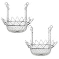 thumbnail image 2 of 2 Pack Adjustable Planter Insert for 12-18 in Wide Top Opening Pots, Plant Risers for Inside Pots with Chain Pot Fillers, Heavy-Duty Stainless Steel Stand for Wedding Decor, Tall Planters, 2 of 6