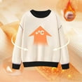 thumbnail image 7 of Mlzmgr Sweatshirts for Teen Girls Cotton Fleece Breathable Thermal Activewear Tops Long Sleeve Loose Fitted 3-14 Year Teens Shirts, 7 of 7