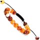thumbnail image 1 of Pulseras unisex ajustables de macramé con piedras preciosas y cristales de poder curativo natural de 8 mm, 1 of 5