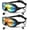 Aqua & Bright Orange, variant on SENLINK Swim Goggles 2 Pack, Wide Vision Anti-Fog UV Protection Swimming Goggles, Leakproof Swim Glasses for Men, Women, Kids