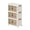 51 gal, variant on White 66 Gallon 3-Tier Collapsible Storage Cabinet with Doors & Wheels for Home & Closet