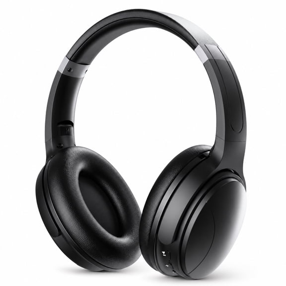 TOPVISION Active Noise Cancelling Headphones, Wireless Bluetooth 5.4 Headphones with Long Battery Life, Deep Bass, Built-in Mic, Over-Ear Headphones for Travel, Work, Compatible with iOS, Android & P