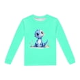 thumbnail image 5 of Pyjama Garcon pour Enfants Imprimé Dinosaure Col Rond Manches Longues Haut Pantalon Ensemble de Pyjama 2 Pcs Printemps Automne Pyjamas pour Tout-Petits Vert Menthe 7 Ans-8 Ans, 5 of 5