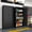 Vertical + 3-4 Shelves + Powder Coated + Black + Adjustable Shelves + Steel + Metal, variant on 70-Inch Tall Locking File Cabinet with 4 Adjustable Shelves, Heavy-Duty Steel Storage Cabinet for Office, Home Office, Legal & Letter Size Files, Black Metal Cabinet for Clutter-Free Workspace