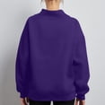 thumbnail image 6 of KICILVS Mock Neck Sweatshirt Oversized Drop Shoulder Sweatshirt Casual Loose Long Sleeve Pullover Tops Trendy Fall Clothes 4XL, 6 of 9