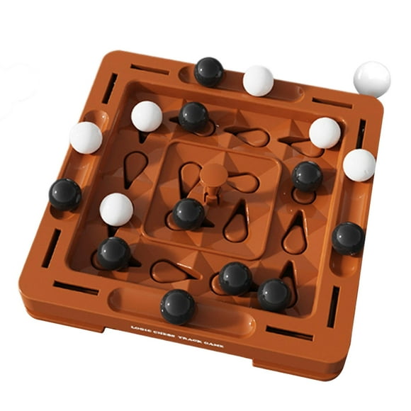 kusrkot Chess Game Portable Brain Teaser Toy for Family Party Camping 2 Player Square