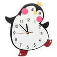 thumbnail image 1 of Reloj de pared para el hogar, reloj con forma de pingüino, reloj de pared para dormitorio, 1 of 6
