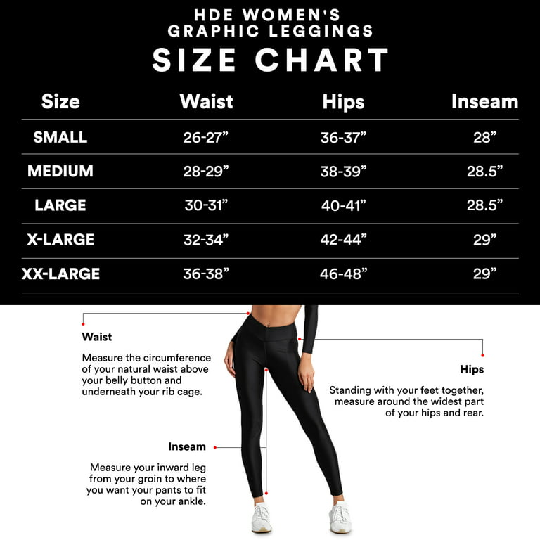 HDE Trendy Design Workout Leggings Fun Fashion Graphic Printed Cute  Patterns Get Lit S
