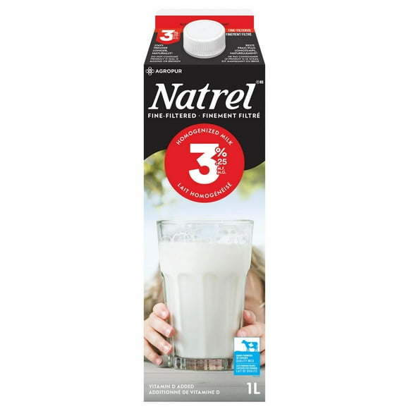 Lait finement filtré 3,25 % Natrel 1 L