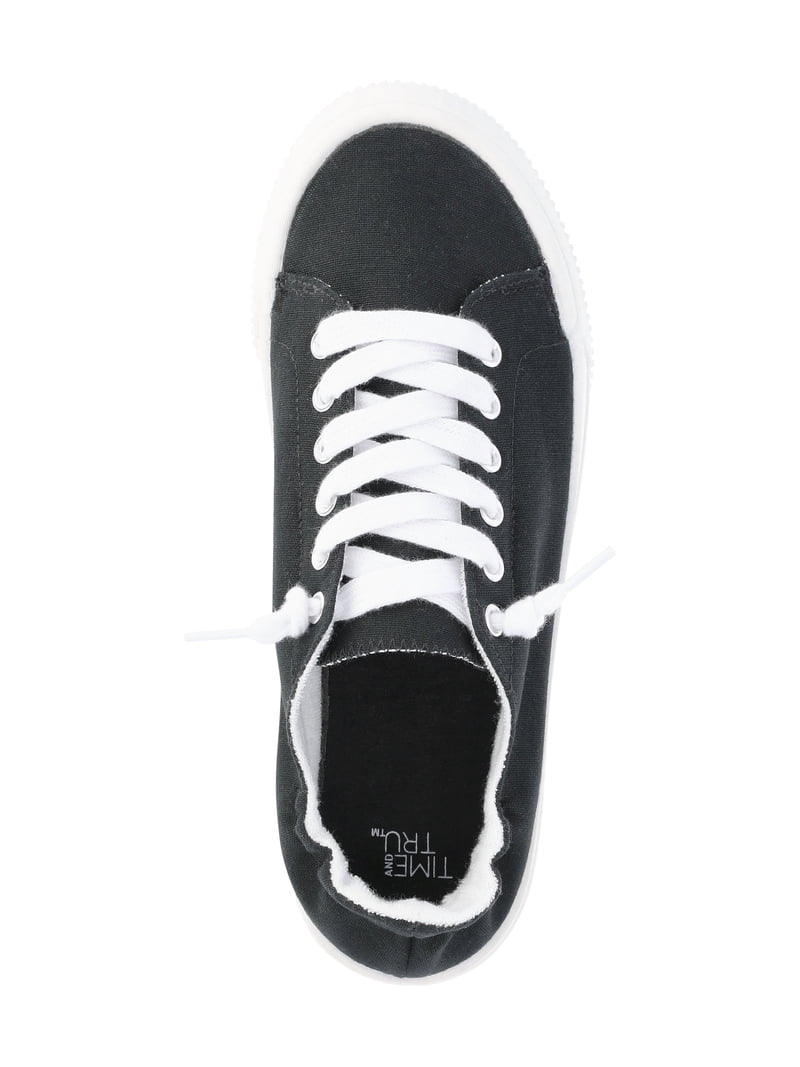Time and Tru Women's Scrunchback Sneakers Wide Width Casual Slip