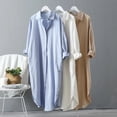 thumbnail image 5 of Jkung Women Shirt Lapel Long Sleeve Buttons Placket Shirt Tops with Pockets Pure Color Regular Fit Casual Shirt Work Daily Life Wear, 5 of 7