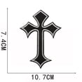 thumbnail image 3 of 10 cruces bordadas para planchar para coser insignias en ropa, mochilas, vaqueros, sombreros y para reparar y decorar, 3 of 5