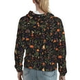 thumbnail image 7 of Daiia Pumpkin Plant Garden Pattern Women's Fashion Hoodies & Sweatshirts with Kangaroo Pocket Hooded Sweatshirt with Eye-catching Drawstrings-Medium, 7 of 7