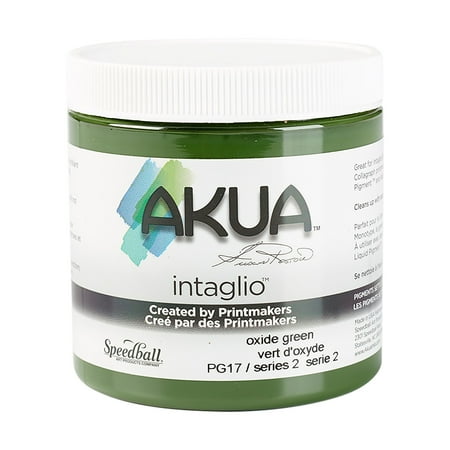UPC: 0853005003206 | Speedball Akua Intaglio Ink Oxide Green 8 oz.