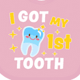 thumbnail image 4 of Inktastic I Got My 1st Tooth with Cute Tooth Baby Boys or Girls Baby Bib, 4 of 4