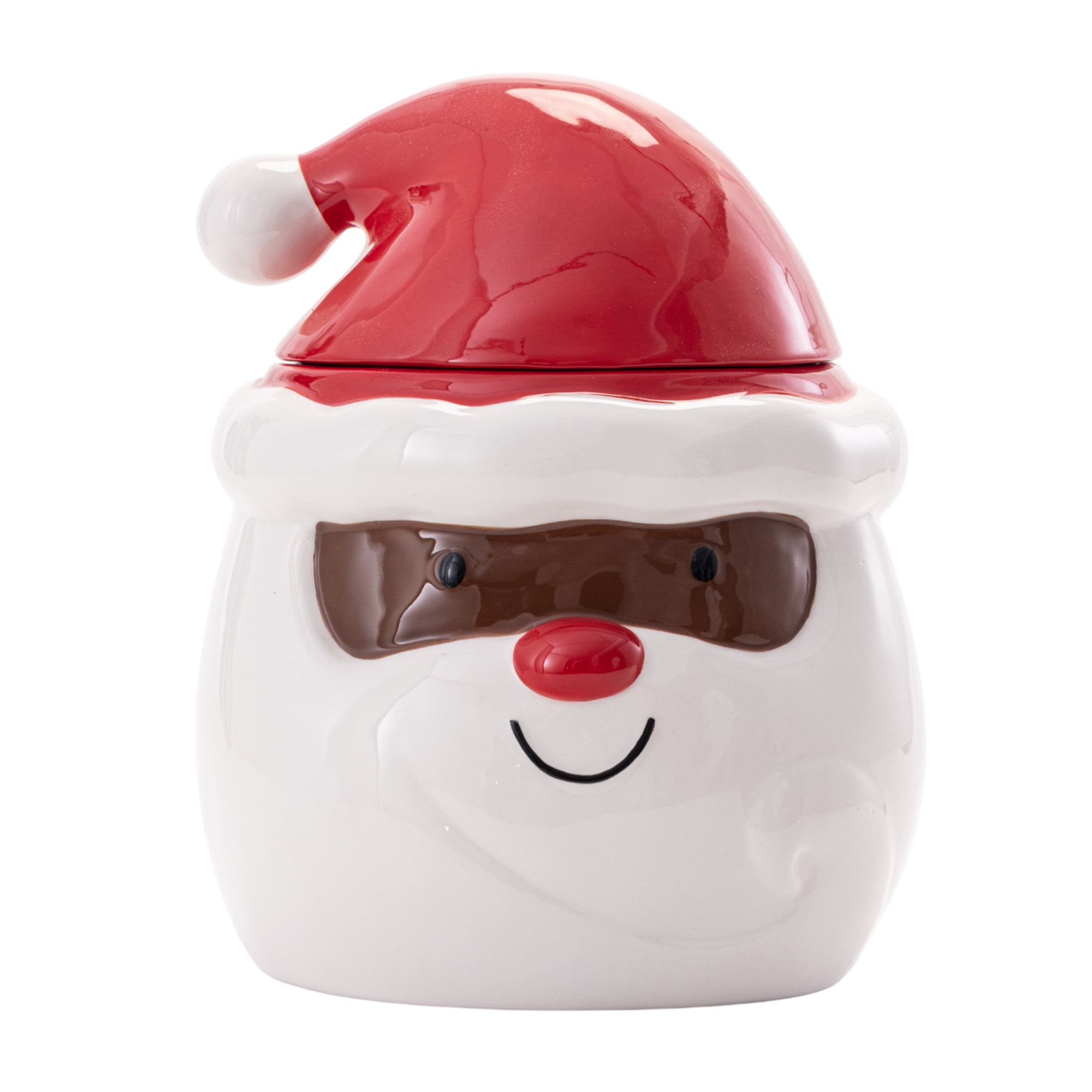 Holiday Time Figural Ceramic Cookie Jar, 81 oz, 1 Piece, Cookie Jar, Ceramic