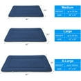 thumbnail image 6 of PROCIPE Large Dog Bed Washable Crate Mat Soft Fleece Pet Bed 47"x 32" Blue, 6 of 8