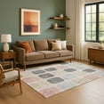 thumbnail image 7 of Addison Rugs Mayfield Premium Machine Washable Transitional Geometric Blush Rectangle Rug, 9' x 12', 7 of 7