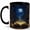 Black, variant on Moonlit Library Book 11oz Ceramic Mug, Fantasy Reader Coffee Cup