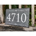 thumbnail image 5 of Beautifully Handcrafted and Customizable Slate Home Address Plaque (16"x10", 18"x8", 12"x6" or 12"x8") Improve the curb appeal of your property with this bespoke house sign., 5 of 7