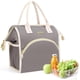 thumbnail image 1 of Bolsa de almuerzo LOKASS con aislamiento térmico, abierta, grande, gris, 1 of 6
