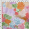 thumbnail image 3 of Soimoi Water Color Print,Cotton Poplin, Sewing Fabric Sold by The Yard 42 Inch Wide,Sewing Craft Quilting/Quilt Making Fabric, Purple & Orange, 3 of 5