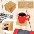 thumbnail image 6 of 30 Pack Self-Adhesive Cork Squares 4” x 4” Cork Tiles Cork Backing Sheets Cork Coasters Square for DIY Crafts, 6 of 7