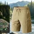 thumbnail image 2 of Besolor Plus Size Workout Shorts for Men Drawstring Elastic Waist Lightweight Casual Running Athletic Hiking Shorts with Pockets(X-Large,Khaki), 2 of 6