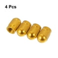 thumbnail image 6 of Motoforti Universal Tire Valve Stem Caps Car Accessories Aluminum Alloy Gold Tone 17mm 4pcs, 6 of 6