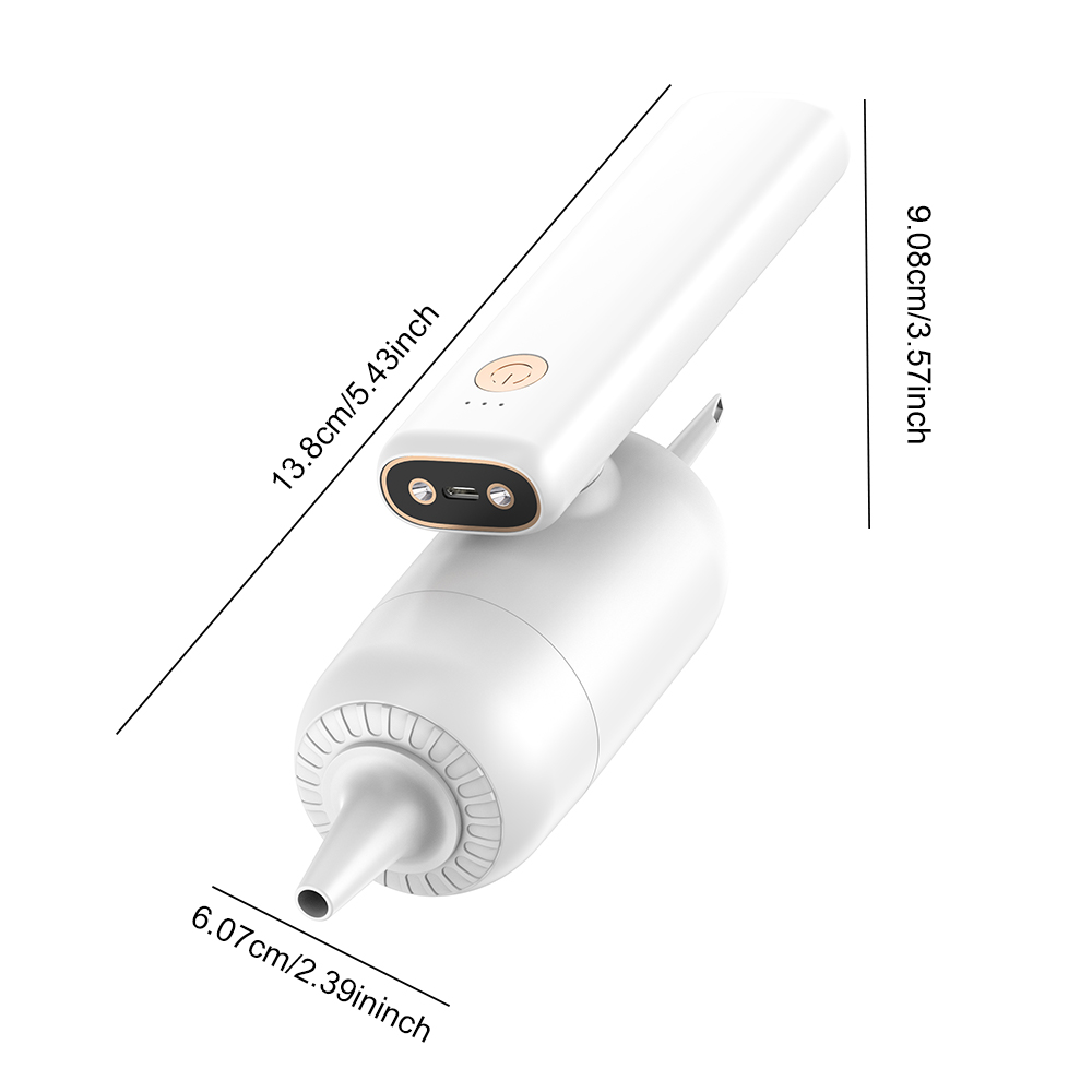 Pecham 10000Pa Mini Car Vacuum Cleaner, 4-in-1 Handheld Vacuum with Dual LED Light for Wet/Dry, Portable Car Vacuum Cordless with Multi-Nozzles for Home, Car and Pet Hair