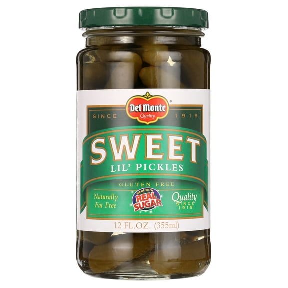 Del Monte Sweet Midget Pickles, 12 fl oz