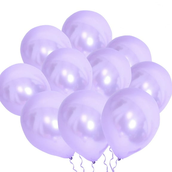 UPOUART 100Pcs Lavender Latex Balloon Decorative Party Festival Balloon for Elegant Celebration Decor