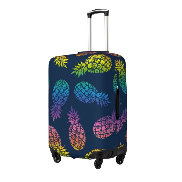 Fotbe Abstract Bright Pineapple Fruit Retro Funda Protectora para Equipaje, Antirrayones y Resistente a la Suciedad, Compatible con Maletas de 18 a 32 Pulgadas-Small