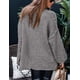 thumbnail image 2 of Suéter PRETTYGARDEN Cuello Alto Tejido Grueso Gris XL, 2 of 8