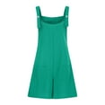 thumbnail image 5 of Weiqiqre Jumpsuits for Women Summer Casual Rompers Loose Waffle Knit Short Overalls Adjustable Strap Jumpsuit, 5 of 5