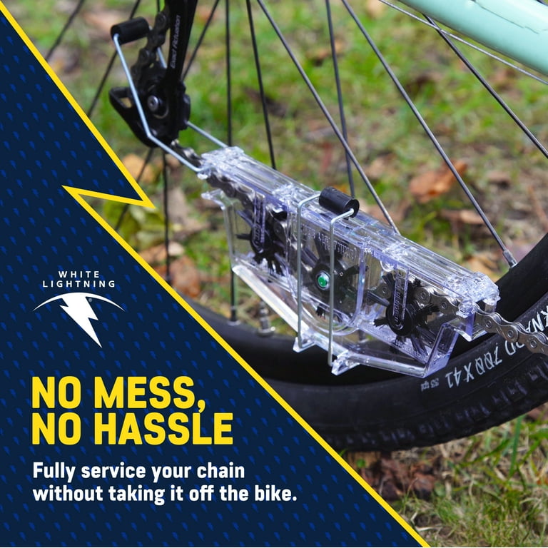 White Lightning Fast & Easy Bicycle Chain Cleaner Kit photo 3