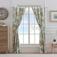 thumbnail image 2 of Barefoot Bungalow Atlantis Jade Coastal Light Filtering Curtain Panels, Set of 2, 84-in. L, 2 of 5