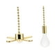 thumbnail image 3 of 2 piezas de cadena de ón para ventilador de techo, extensión de cadena de ón, adornos de aleación, cadena de ón para luz de techo, Dorado Soledad cadenas de ventilador, 3 of 10