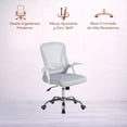 thumbnail image 3 of Ilios Innova | Silla de Oficina Ergonómica Gris con Respaldo de Malla Transpirable y Soporte Lumbar, Altura Ajustable, Base Resistente cromada con Ruedas 360°, Diseño Moderno, 3 of 9