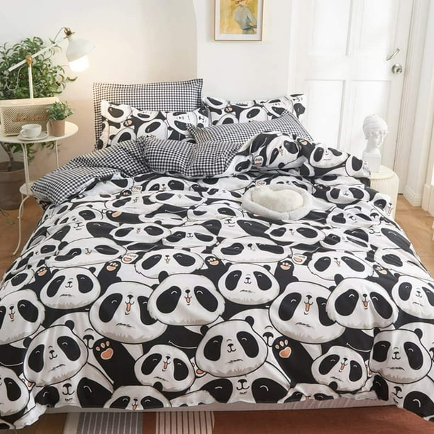 Kids black and white cheap bedding