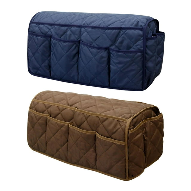 14 Bolsillos Sofá Reposabrazos Organizador Colgante Bolsa De Almacenamiento + Café perfecl Organizador de reposabrazos de sofá
