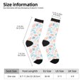 thumbnail image 4 of Goofa Colorful Seashells1 Printed Men's Crew Socks, Soft Durable Breathable Moisture-Wicking with Odor Control Cotton socks, 4 of 9