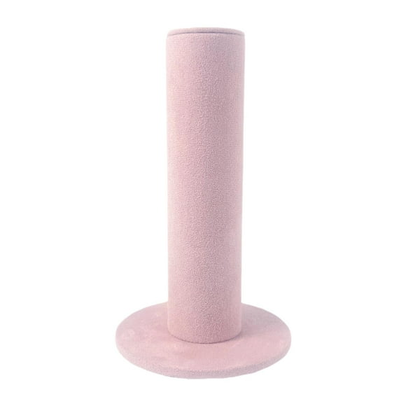 Expositor de joyas, soporte para pulseras y relojes, base de madera sencilla, para mesa, con bandas para el pelo Rosa claro