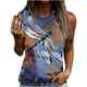 thumbnail image 1 of Mujeres Verano Sexy Base Casual Cuello Redondo Sin Mangas Estampado Floral Tank Tops Camisas Fridja qr2800, 1 of 5