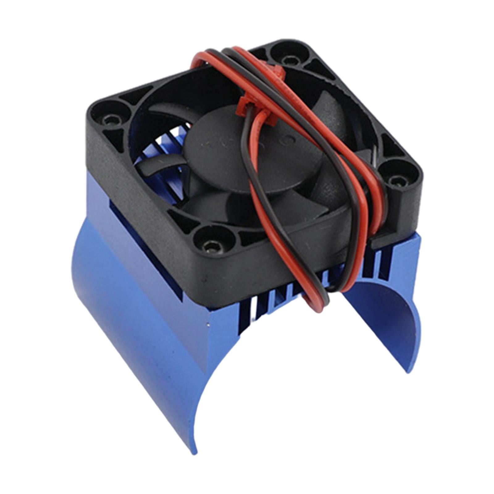 Yiju 42mm Motor Heat Sink 4274 4282 Motor Replace Parts Radiator Cooling Fan for Arrma Talion Typhonrc Model Car Upgrade Parts Black 
