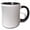 Black/White, variant on 3drose, Monochrome Dot Pattern Background - Abstract Vector Design, 11oz Two-tone Black Mug