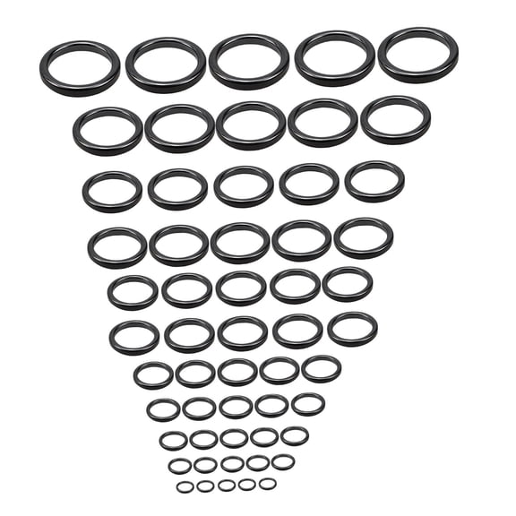 55 Pieces Fishing Rod Guides Repair Kit Ceramic Rings for Saltwater Freshwater Fishing Rod Tip Replacement