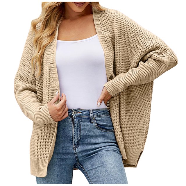 Suéteres Para Mujer Otoño Invierno Suéter de Punto de Moda Casual Cuello en V Sólido Manga Larga Botón Prendas de Vestir Odeerbi ODB175457